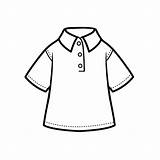 Premium Vector  Tshirt Short Sleeve collar For Girl Outline sketch template