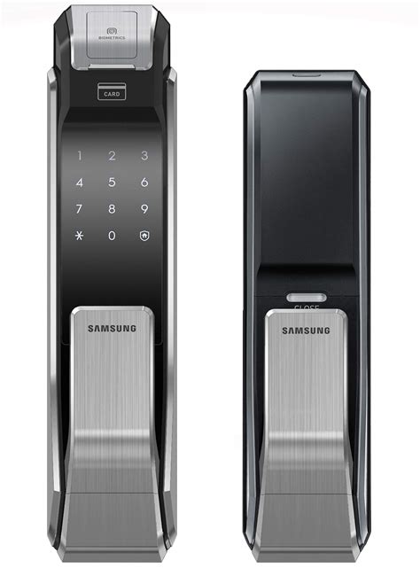 Buy Samsung Digital Door Lock SHS-P718LBK/EN Fingerprint Push Pull Two Way Latch Mortise English ...