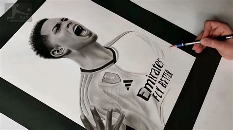 Jude Bellingham Real Madrid. day drawing || Drawing Bellingham easy ...