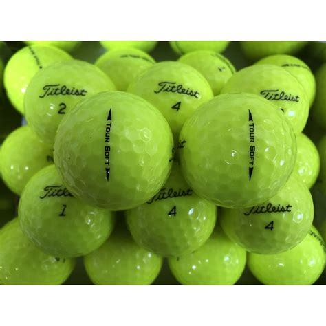 Titleist Tour Soft Yellow Golf Balls | Premier Lakeballs Ltd