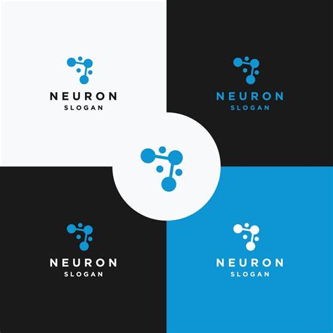 Neuron logo icon design template 9468783 Vector Art at Vecteezy