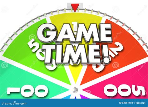 Game Time Spinning Wheel Fun Gaming Stock Illustrations – 2 Game Time ...