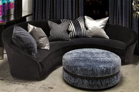 Curved Sofa With Ottoman - Luxury Interior Designer, Mark Alexander