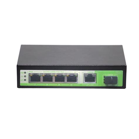 Ai-Tek 4 Port 10/100/1000M POE Switch + 1 Uplink SFP Ports | Virtual ...