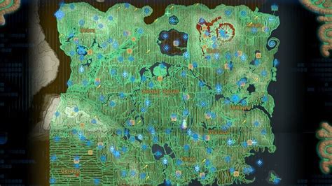 The Legend of Zelda: Breath of the Wild map shows a path to every Korok Seed | GamesRadar+