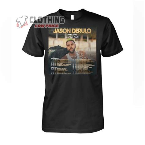 Jason Derulo Nu King World Tour 2024 Merch, Jason Derulo First Concert ...