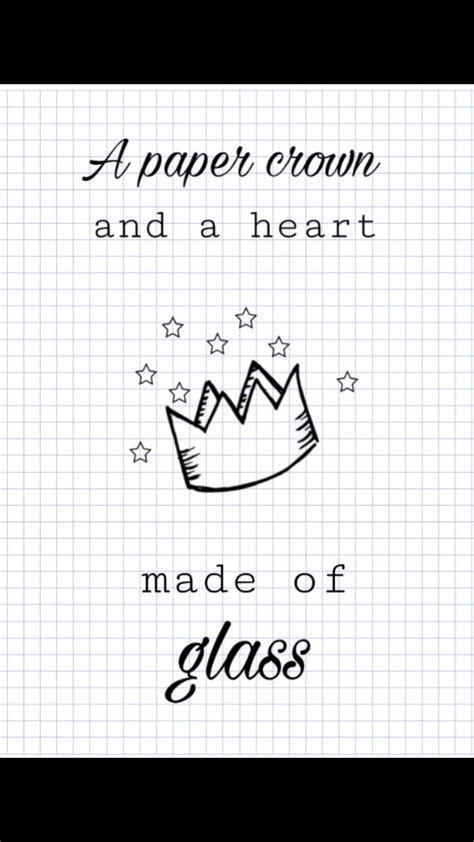 Paper Crown - Alec Benjamin | Song lyrics wallpaper, Paper crowns, Song ...