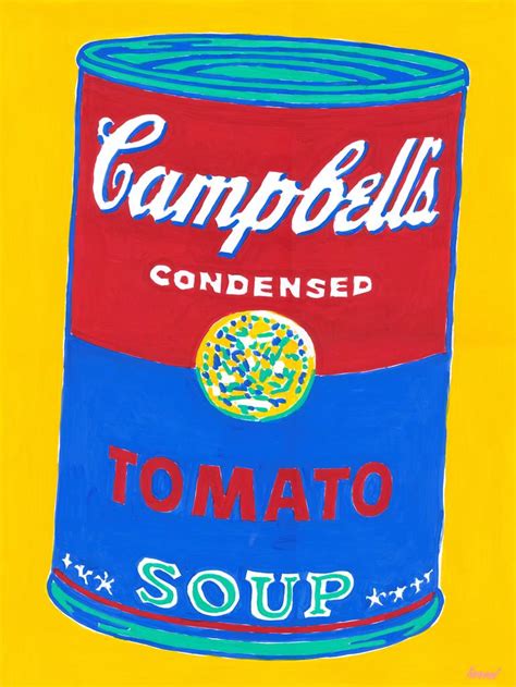 Campbell's soup can painting after Andy Warhol original pop art Painting by Vitali Komarov ...