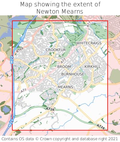 Where is Newton Mearns? Newton Mearns on a map