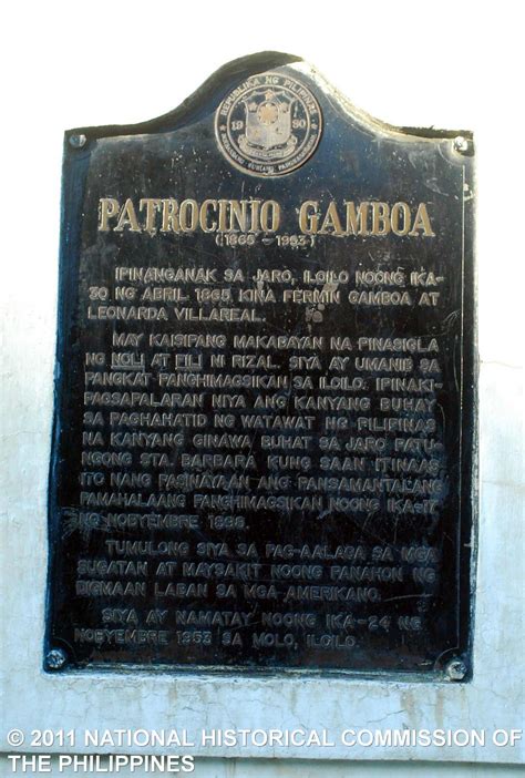 Image result for patrocinio gamboa history | Historical sites, Monument ...