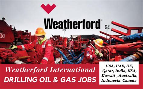 Weatherford Drilling Oil And Gas Jobs: UAE, KSA, USA, Canada