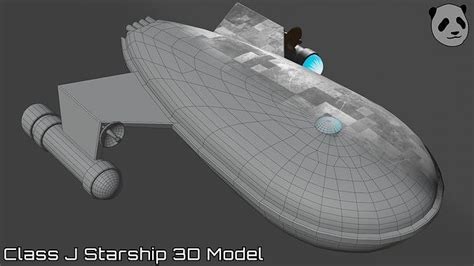 3D model Star Trek Class J Starship VR / AR / low-poly | CGTrader