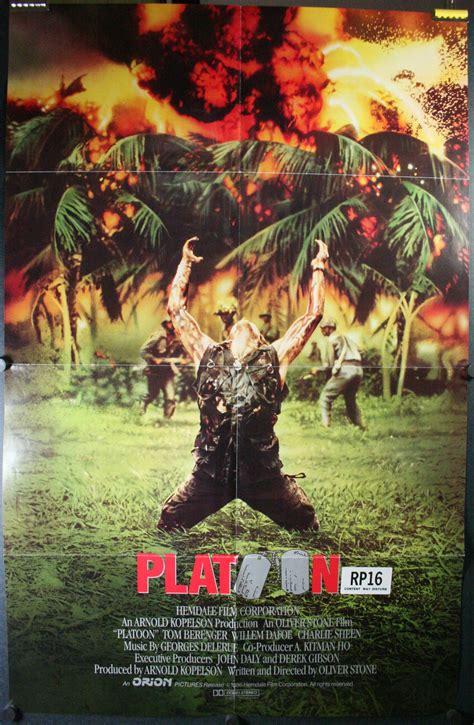 PLATOON, Original Oliver Stone Vintage Movie Poster - Original Vintage Movie Posters