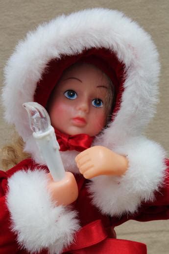 Christmas animated figures, large moving dolls, angel & Santa for holiday decorations