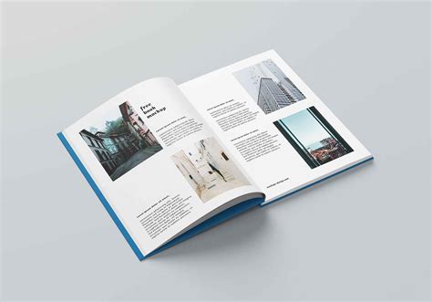 Free Thin A4 Hardcover Book Mockup (PSD)