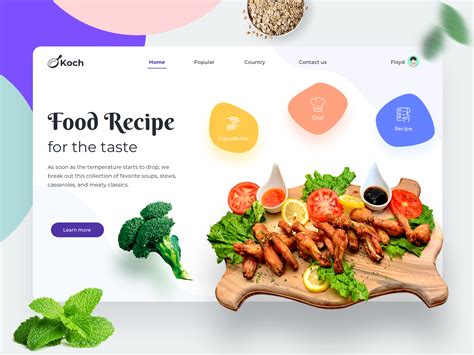 Food Recipe by Sumit Choudhary for Nickelfox - UI/UX Design on Dribbble