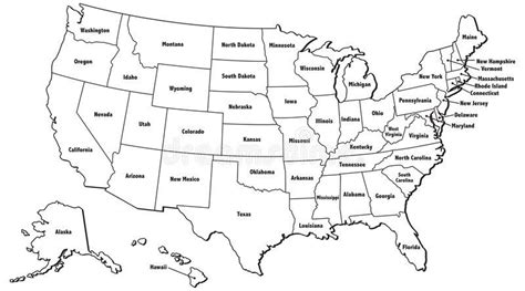 Us Map Outline With States | Kaleb Watson