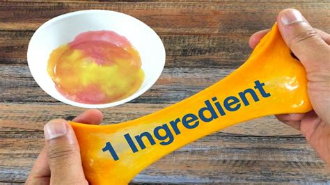 1 Ingredient Slime, No Glue No Borax or Activator Slime !! How To Make Slime DIY - YouTube