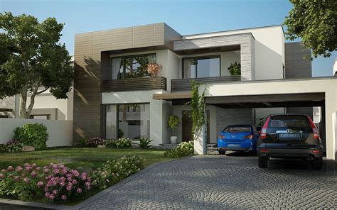 3D Front Elevation.com: Valancia Modern Contemporary House Design ... | Modern house plans ...