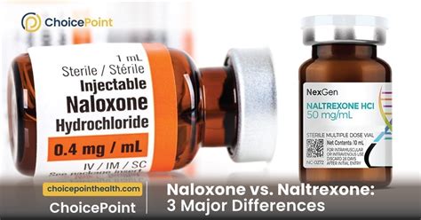 Naloxone Vs Naltrexone: 3 Major Differences - ChoicePoint