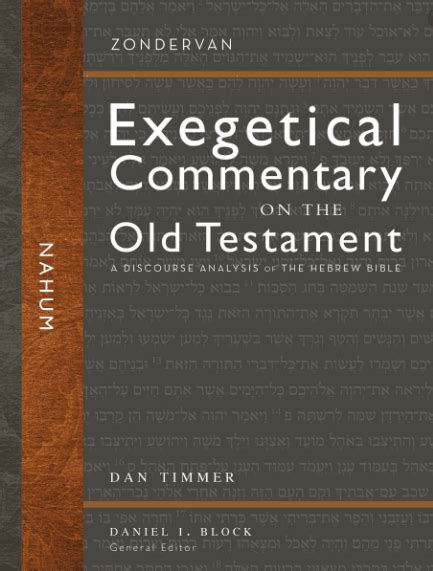 Daniel Timmer - Nahum Commentary - Q & A - Best Bible Commentaries