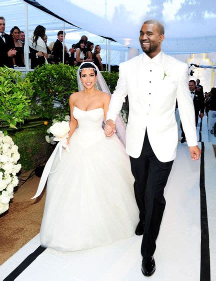 Kim Kardashian Wedding Dress Back Kanye