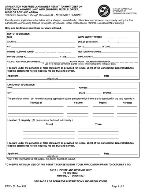 Ct deep hunting license: Fill out & sign online | DocHub