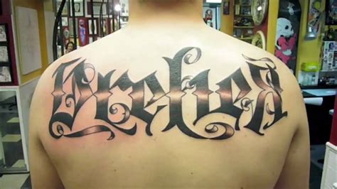 "Hood" style font tattoos - YouTube