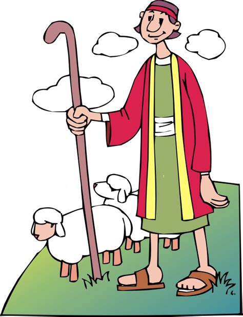 Shepherd And Sheep Clipart | Free download on ClipArtMag