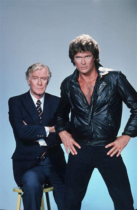 David Hasselhoff and Edward Mulhare in Knight Rider (1982) | Knight ...