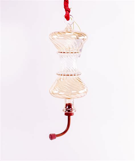 Glass Single Hummingbird Feeder (Yellow) from Vaillancourt