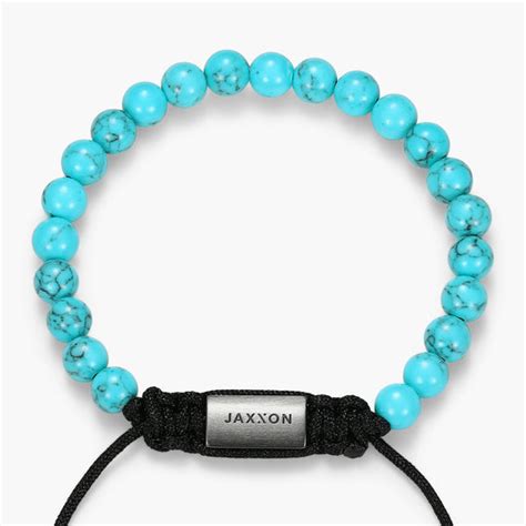 Turquoise Beaded Bracelet - Men's Turquoise Jewelry - JAXXON