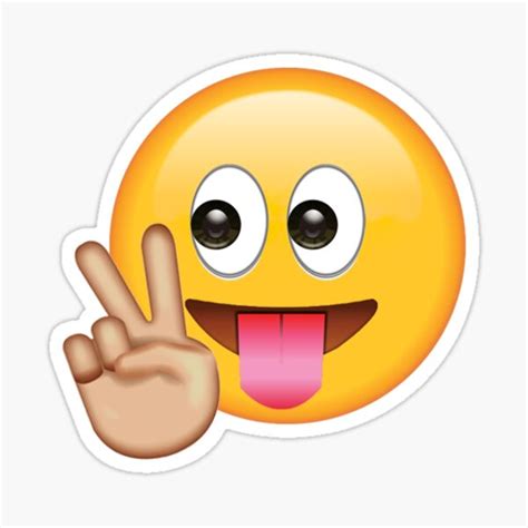 "Creepy Peace Sign Secret Emoji | funny internet meme" Sticker for Sale by secretemojis | Redbubble