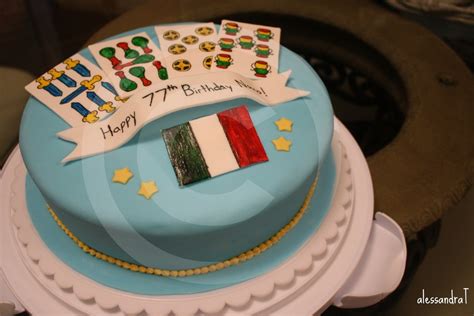 Italian Themed Birthday Cake - CakeCentral.com