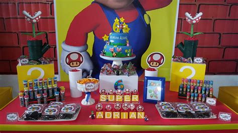 Mario Bday Candy Bar | Super mario birthday, Mario birthday, Candy bar birthday