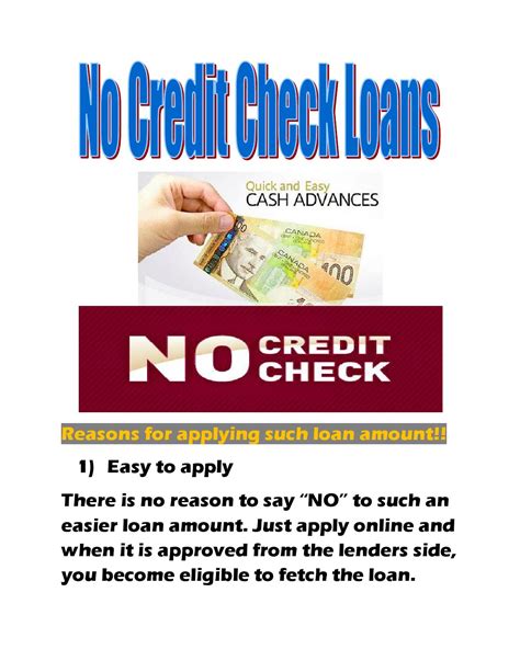 No Credit Check Loans: Clear Your Doubts Over Such A Loan by kelsey cain - Issuu