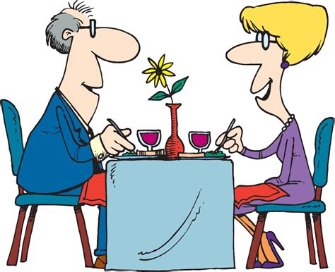 cartoons on a date - Clip Art Library