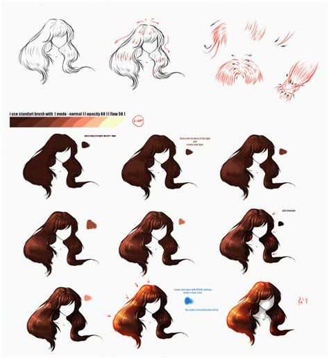 Hair Tutorial by ryky on DeviantArt