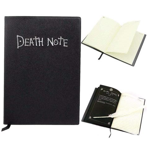 Buy DEATH Note book & Feather Pen Writing Journal Anime Theme Cosplay Death Note Online in India ...