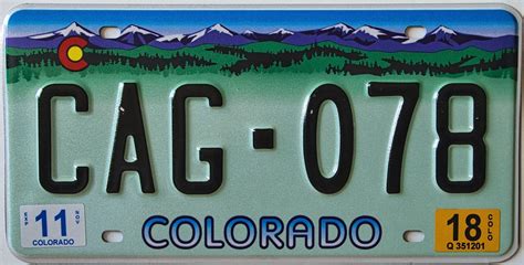 Colorado 2018 optional plate issue.