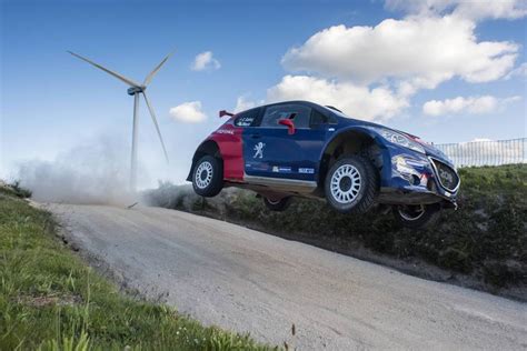 Carlos Sainz drives 208T16 on Portugal’s legendary FAFE rally stage ...