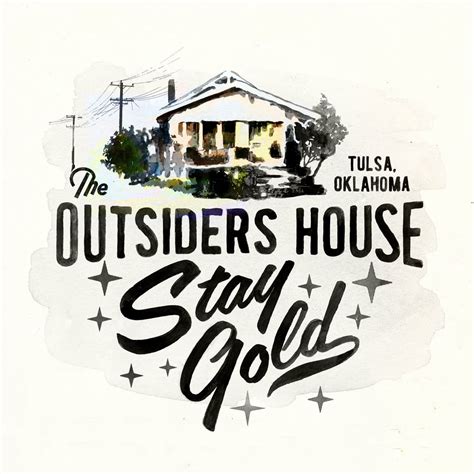 The Outsiders House Museum Tulsa, Oklahoma. "Stay Gold" Canvas Tote Bag ...