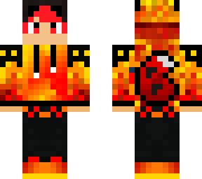 fire wolf | Minecraft Skin