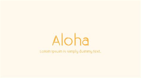 Aloha Font : Download Free for Desktop & Webfont