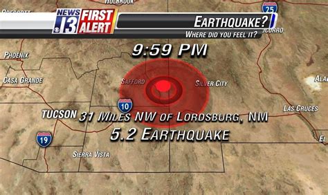 Earthquake Strikes Arizona And New Mexico - June 28 2014