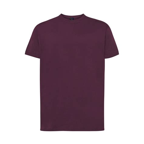 Burgundy Basic Half Sleeve T-Shirt | BlackNavy