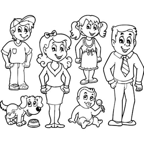 Get This Kids' Printable Family Coloring Pages x4lk2