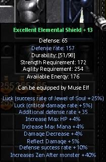 Elemental Shield - MU Online Guides and Tutorials