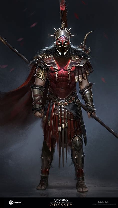 AC Odyssey | Warrior concept art, Assassins creed art, Spartan warrior