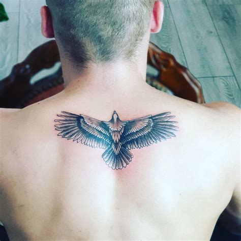 Share more than 73 flying eagle eagle tattoo on back best - in.cdgdbentre